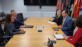 Photo: Erik Moncayo, International President of WBO, and Suzanne Lemaitre, Executive Director of WBO, with James Collins, Deputy Commissioner of CBP’s Office of International Affairs, and his team at CBP Headquarters in Washington, D.C.